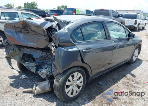 2012 Honda Civic Lx из США, поврежденный, VIN 2HGFB2F58CH575600